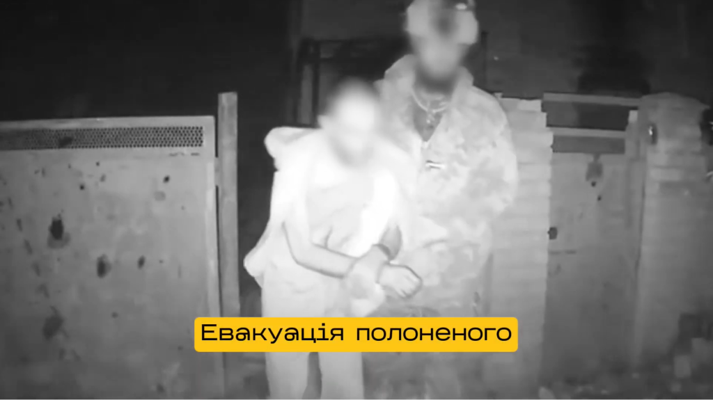 Евакуація полоненого за допомогою НРК Droid TW 12.7. Стоп-кадр з відео DevDroid