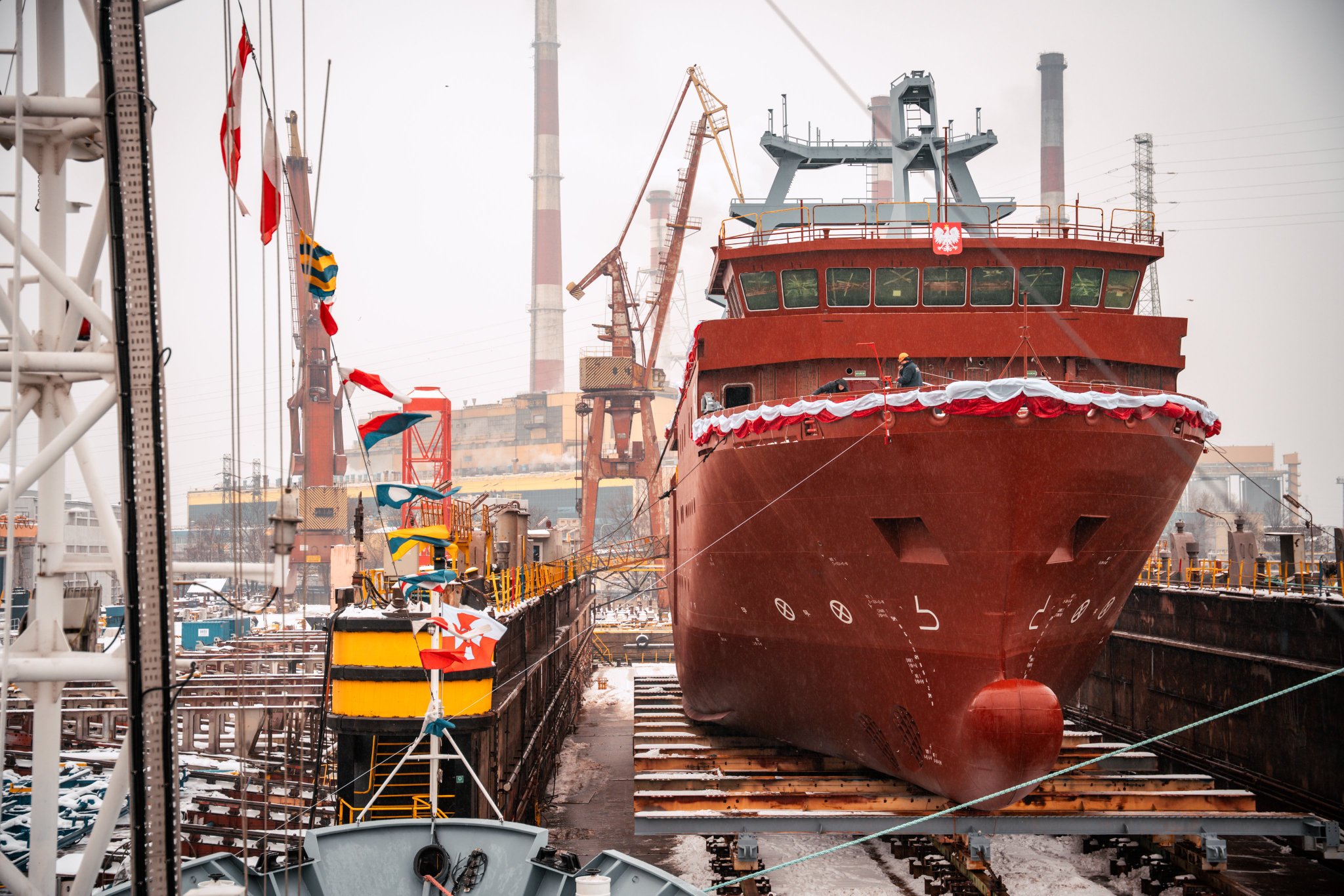 Poland Launches Electronic Reconnaissance Ship Henryk Zygalski