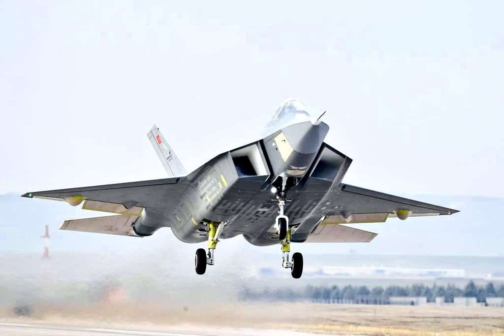 Turkish fifth-generation fighter KAAN during testing. Photo credits: SavunmaSanayiST