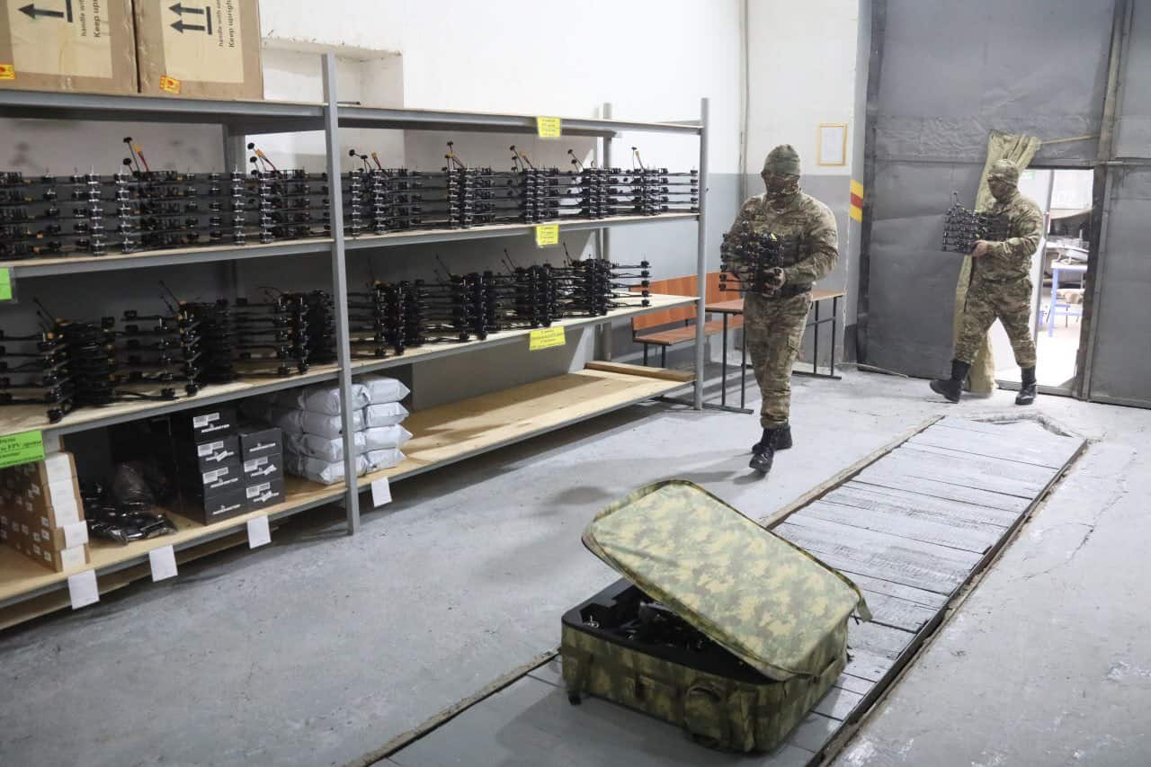 FPV drone production in the Air Assault Forces of Kazakhstan. January 2026. Photo credits: Ministry of Defense of Kazakhstan.