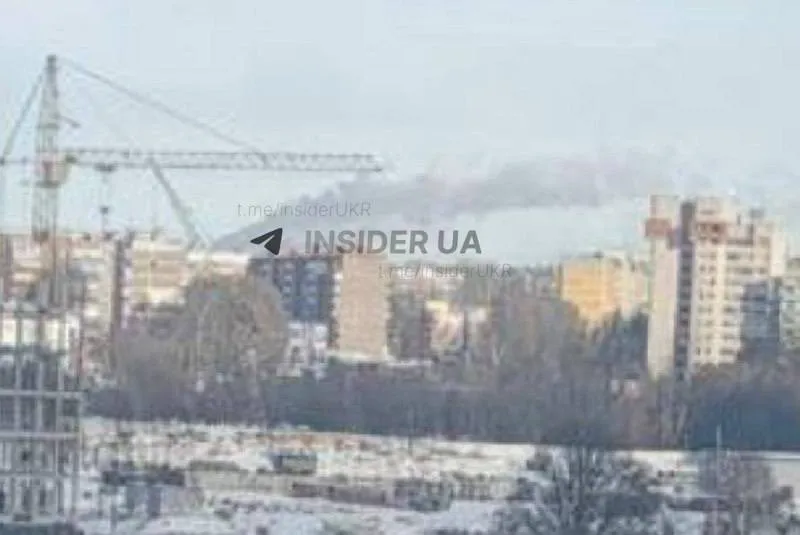 Possible fire at a power substation near Kursk TPP-1. 19.01.2026. Photo credits: Insider UA