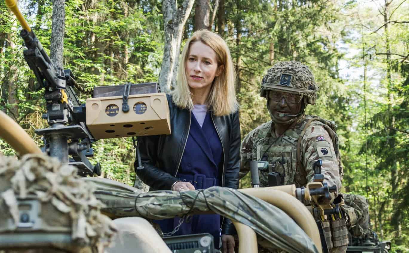 Kaja Kallas at NATO exercises. Photo credits: investinestonia.com