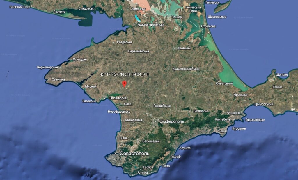 Електропідстанція 330 кВ «Західнокримська». Фото: Google Earth