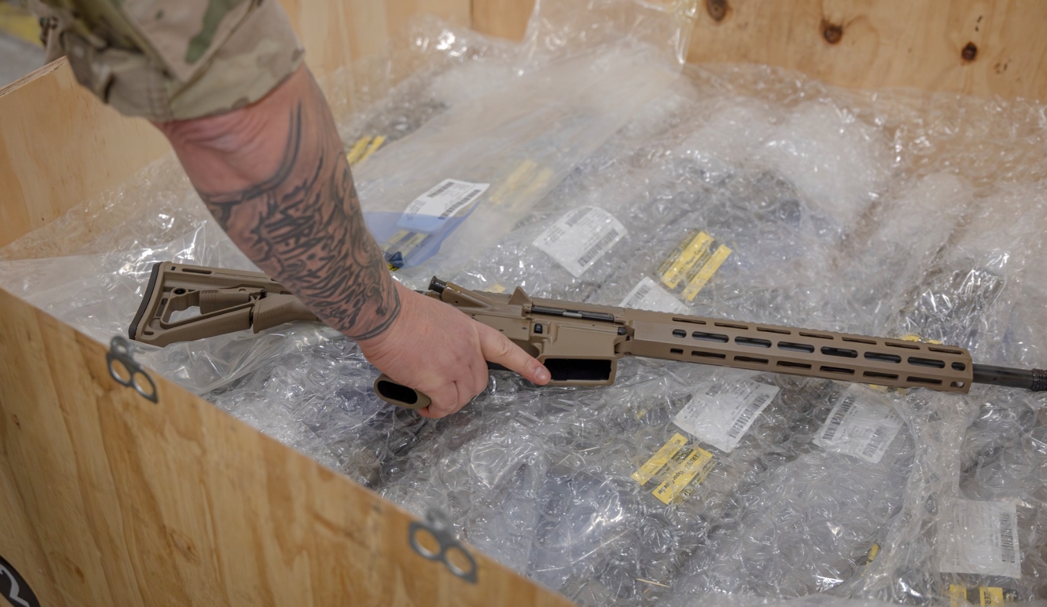 Гвинтівки M25 C8 MRR компанії Colt Canada. Січень 2026. Джерело: Міноборони Данії