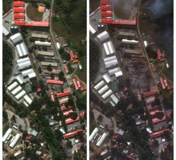 Damage to the technical park and warehouse facilities of the Fuerte Tiuna complex: December 22 and January 3. Photo credits: 2026 Vantor