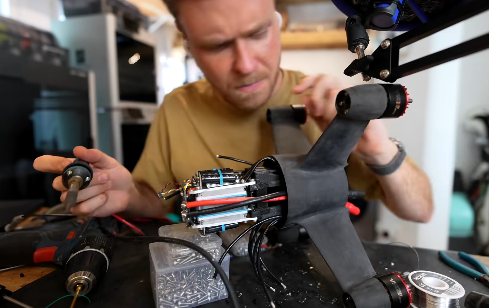 Assembling the Peregreen V4 drone. Photo credits: Luke Maximo Bell