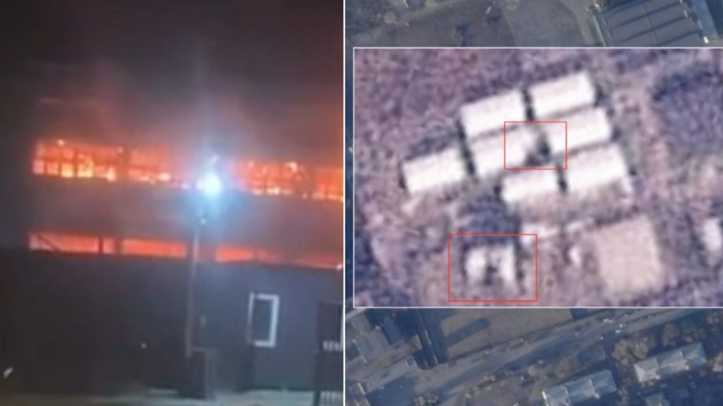 Damage to the Atlant Aero plant in Taganrog on January 13, 2026. Photo credits: Exilenova+ and Dnipro Osint