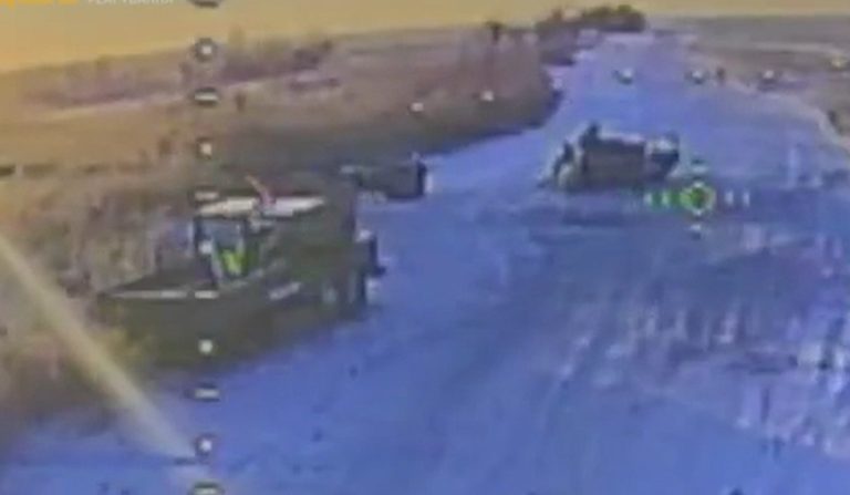 The accumulation of Russian equipment on the outskirts of Pokrovsk. Source: video of the 7th Rapid Response Corps