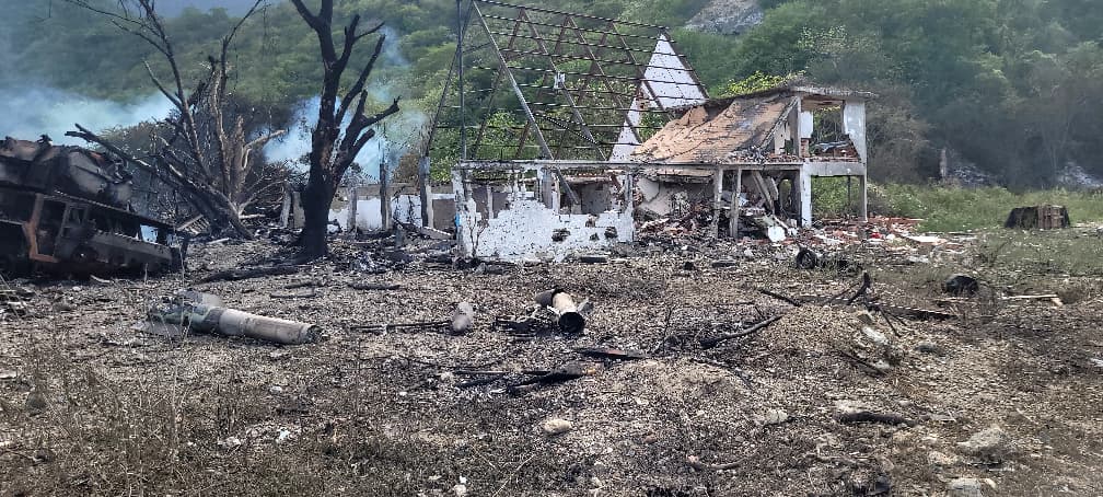 Знищена машина зі складу ЗРК «Бук-М2Э» у Венесуелі. 3 січня 2026 року. Джерело: TalCual