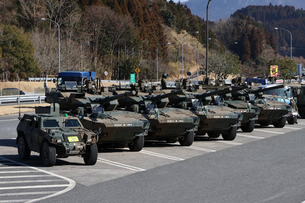Бойові машини Type 16 зі складу 4-го бойового розвідувального батальйону 4-ї піхотної дивізії. Фото: @numa227red_wing