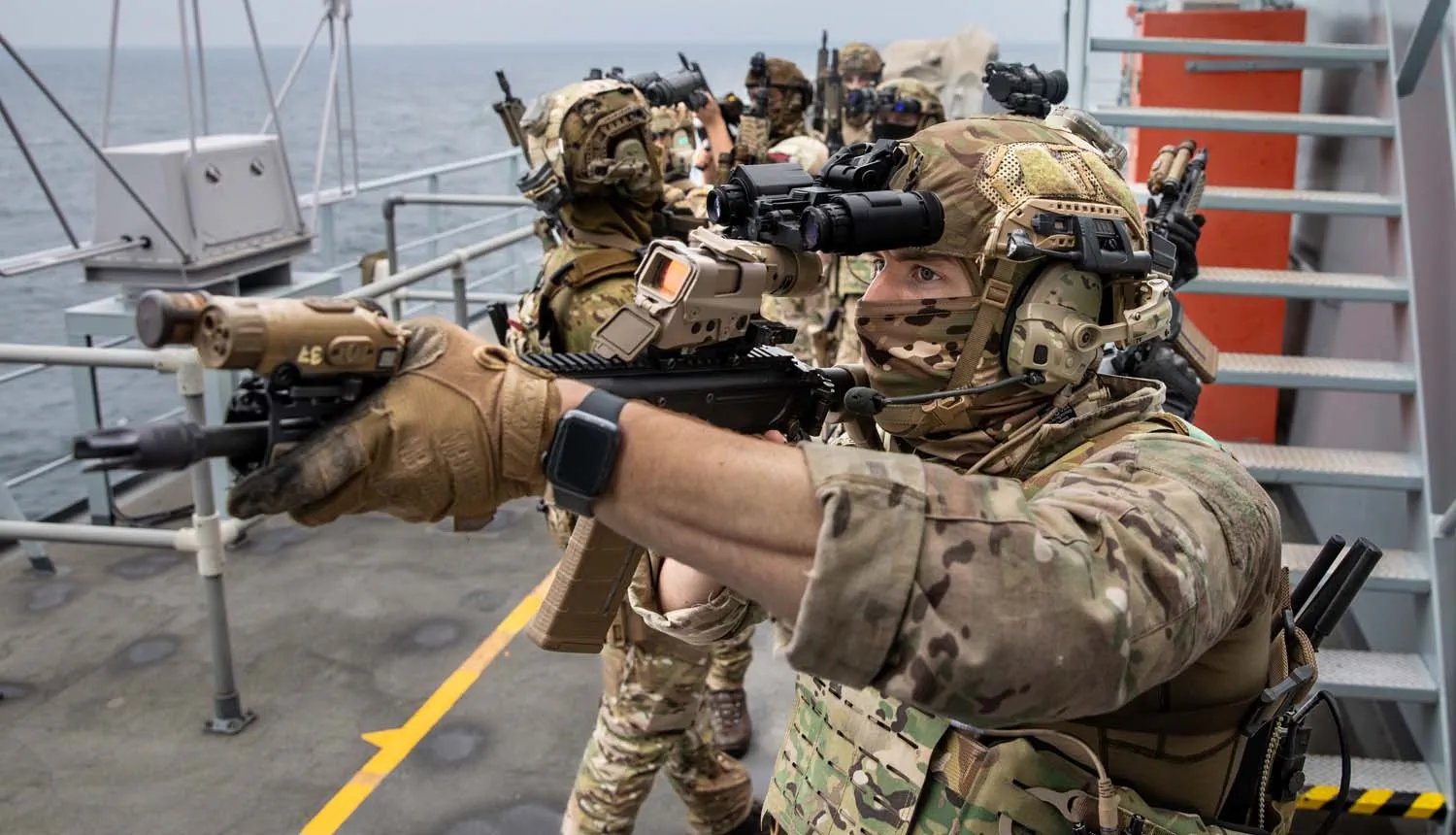 British troops during the Baltic Dawn exercises. Photo credits: Royal Navy
