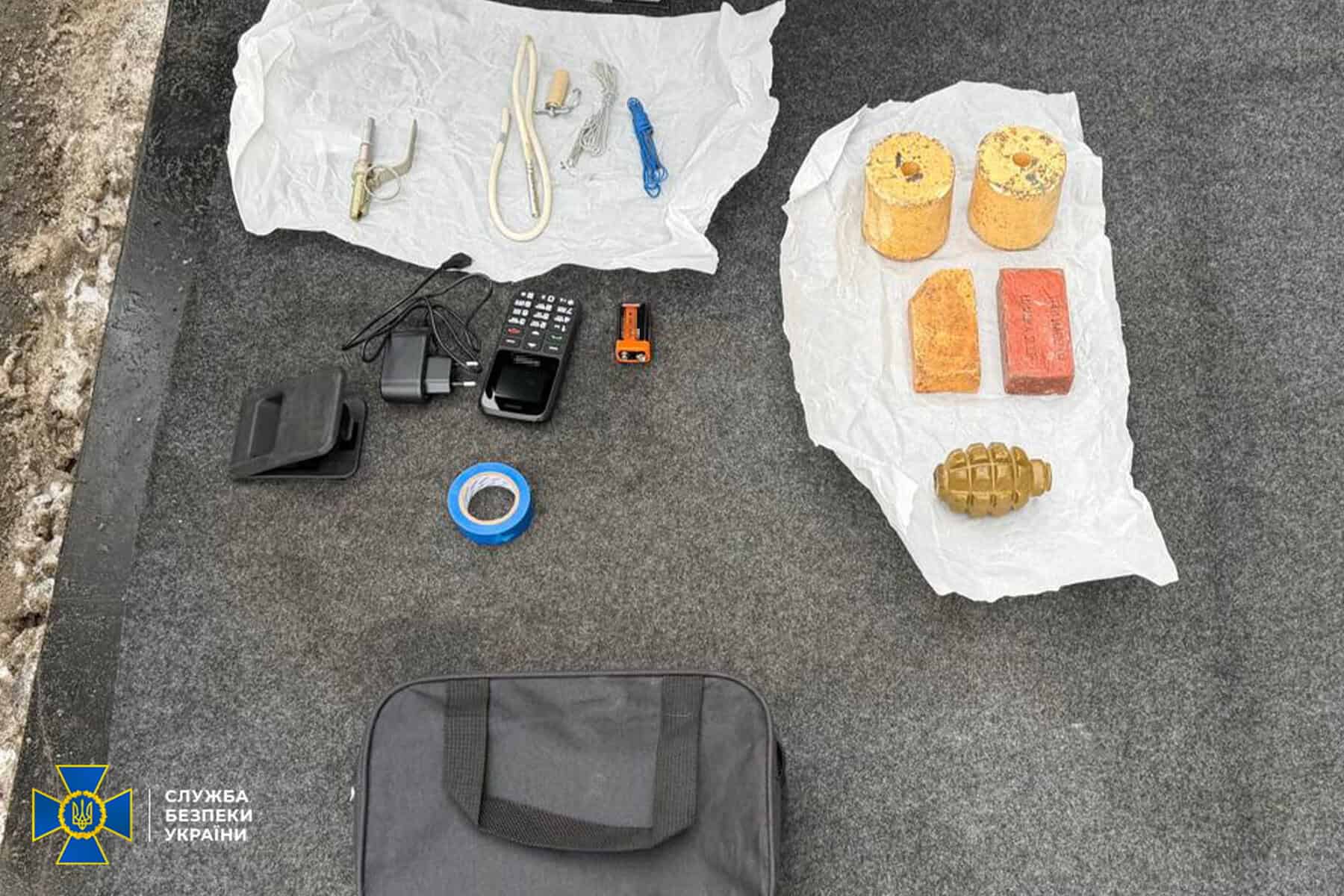 Вибухівка вилучена у агентів ФСБ РФ в Одесі. Січень 2026. Фото: СБУ