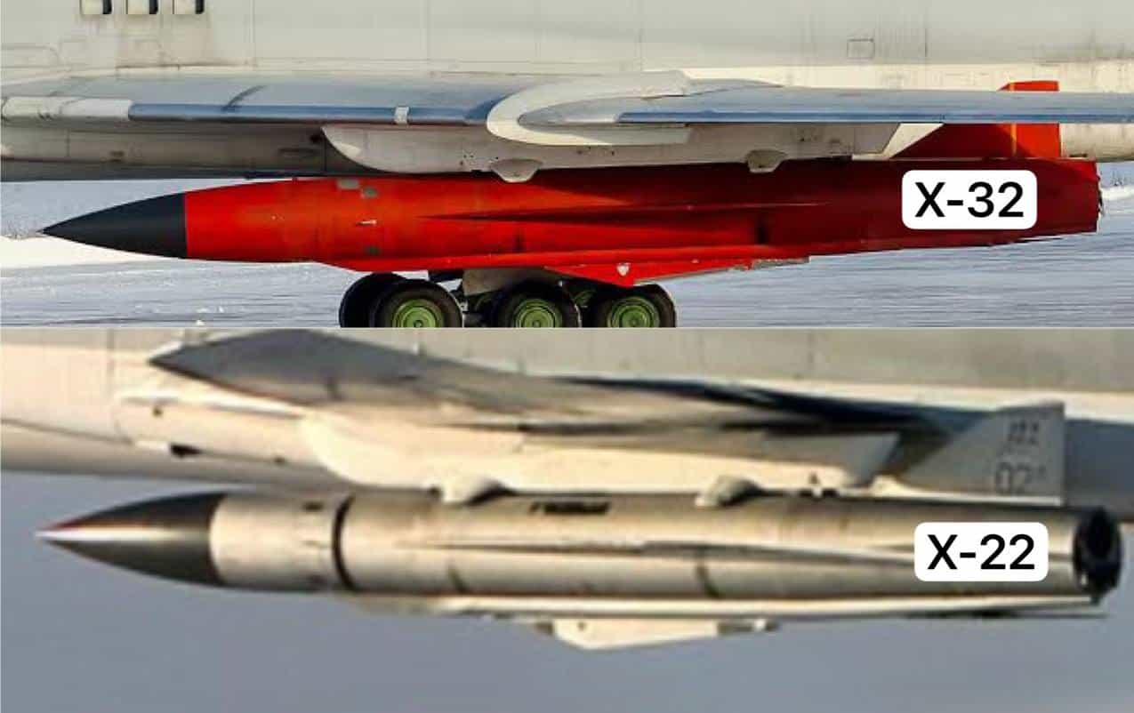 Порівняння Х-32 та Х-22. Джерело: Полковник ГШ