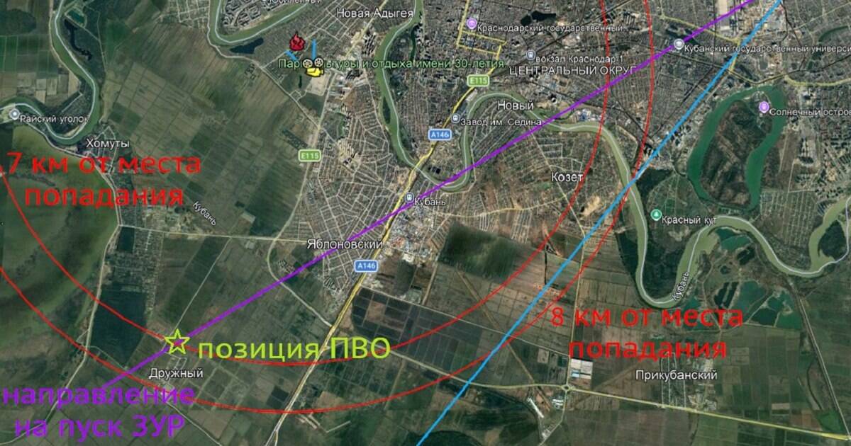 Розслідувальна група Conflict Intelligence Team (CIT) за допомогою геолокації відео та супутникових знімків Sentinel встановила позицію російського ЗРК С-300/400
