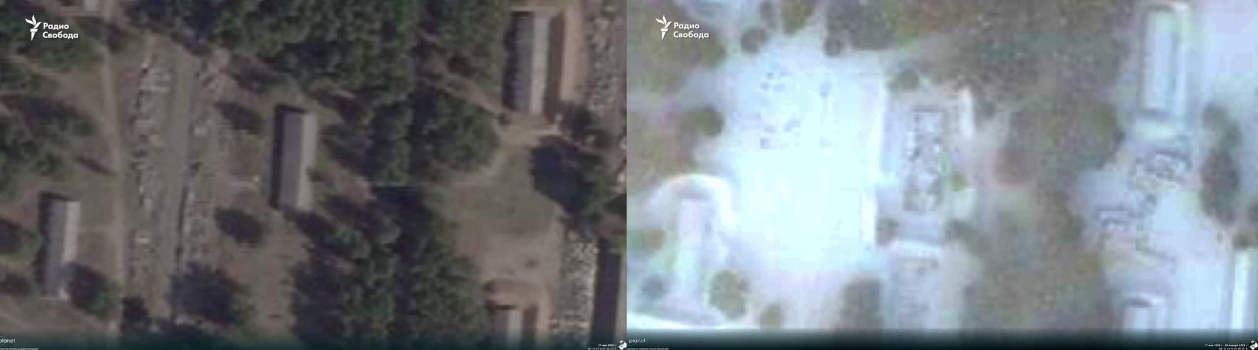 Наслідки удару по 100-му арсеналу ГРАУ у Костромській області Росії. 26 січня 2026 року. Джерело: Радио Свобода