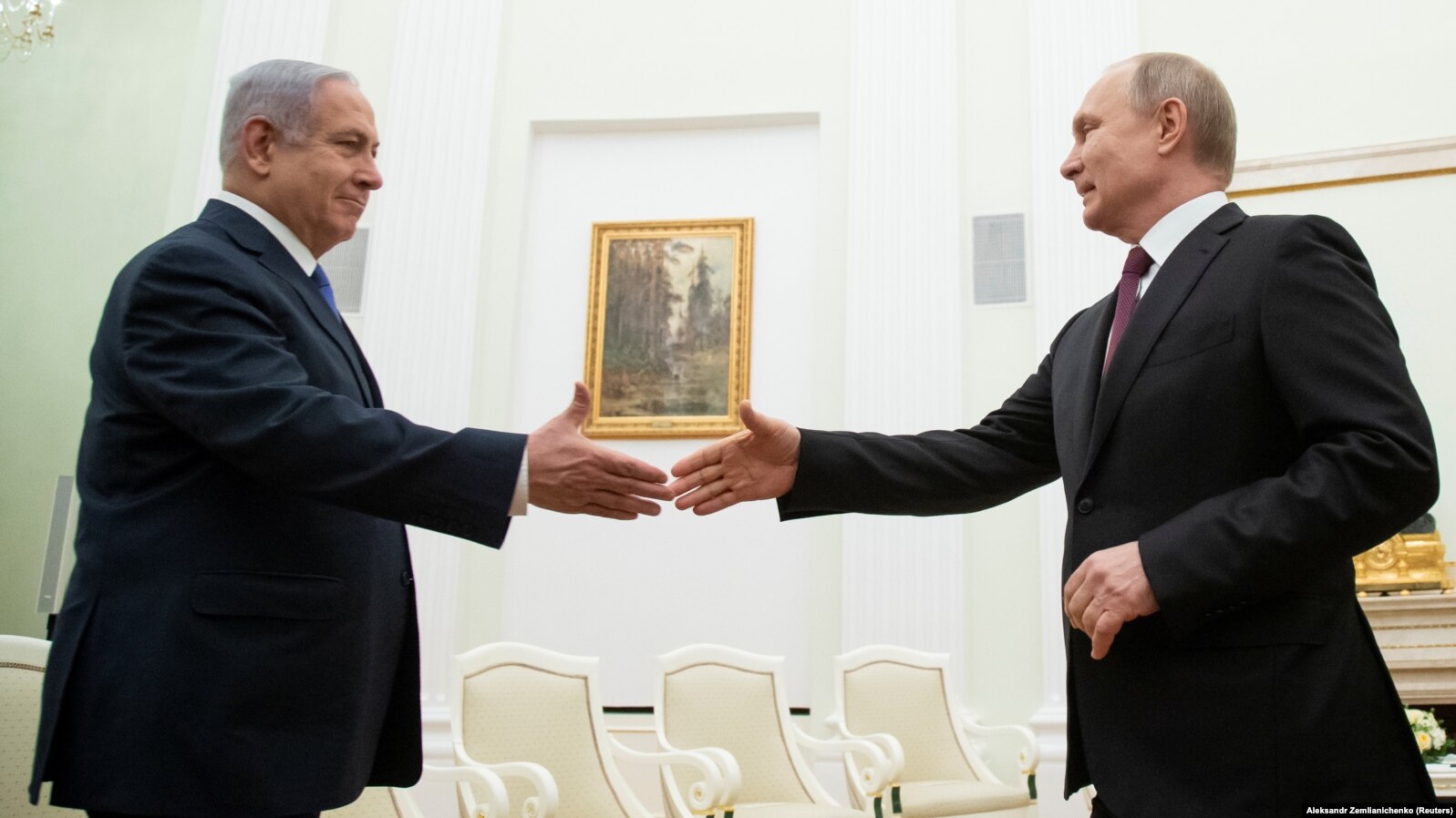 Benjamin Netanyahu and Vladimir Putin. Photo credits: Radio Liberty