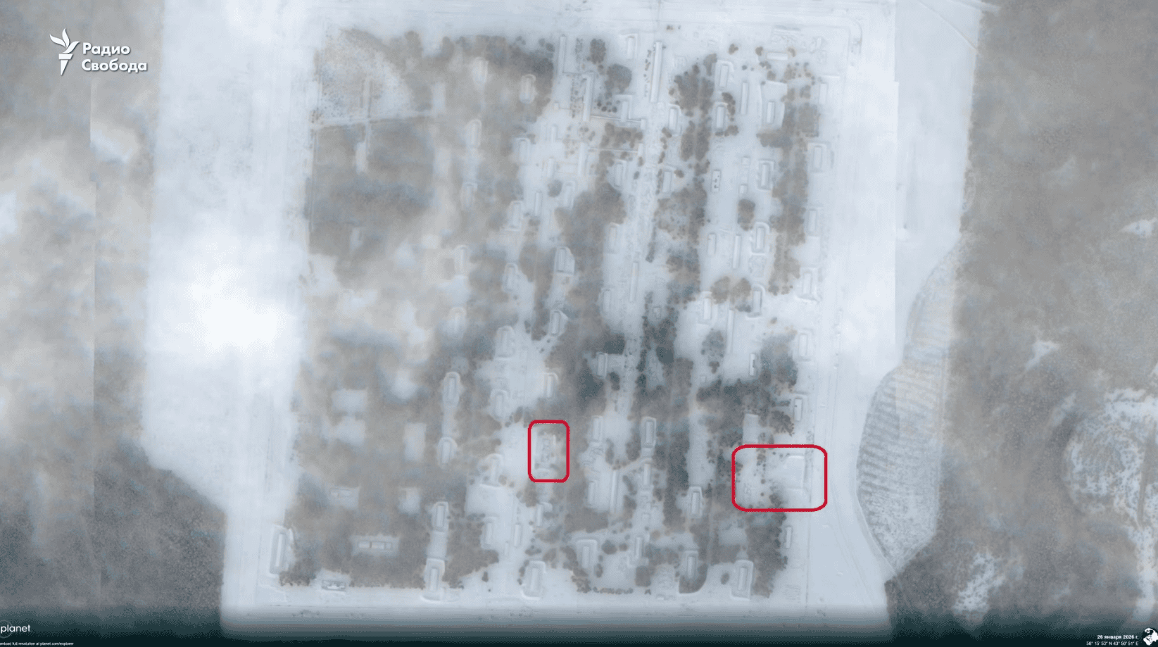 Satellite images show the aftermath of the Ukrainian strike on an arsenal in the Kostroma region