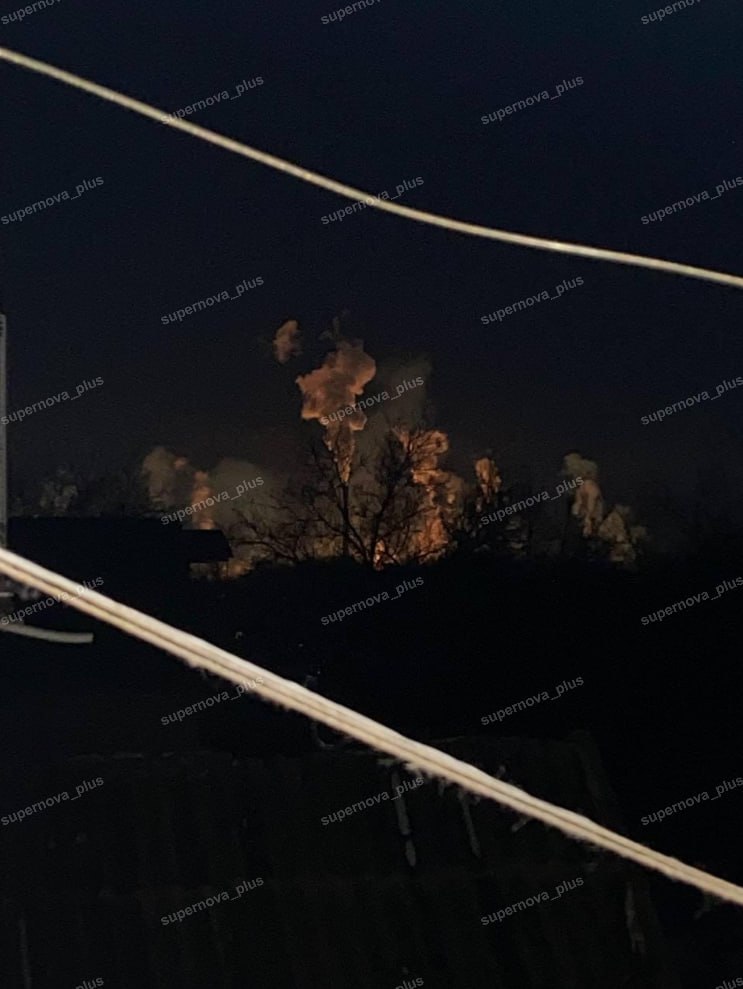 Пожежа на хімзаводі «Невинномысский Азот». 14 січня 2026 року. Джерело: Supernova+