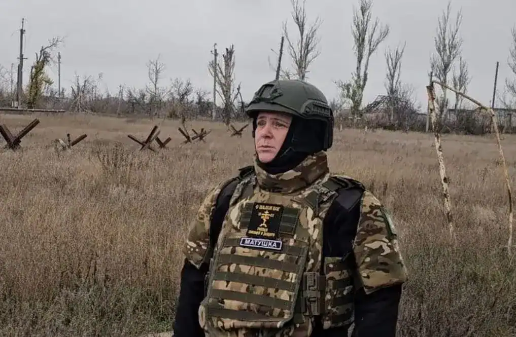 Een Russische non uit Estland in een tijdelijk bezet gebied. Fotocredits: Postimees