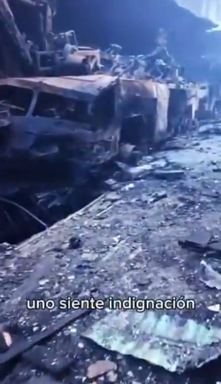 Друга знищена пускова установка 9А316Е. Фото з відкритих джерел.