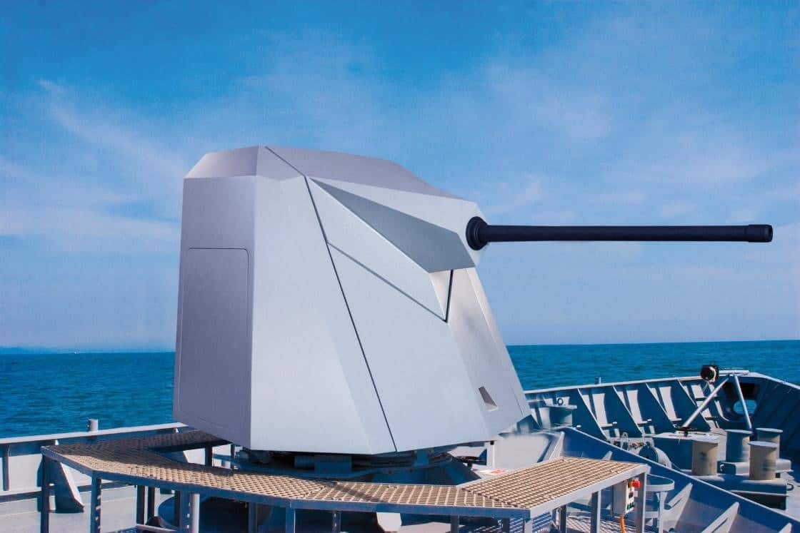 The Marlin 40 remote-controlled naval mount is the base for the Hystrix 40 ADS. Photo credits: ASDNews