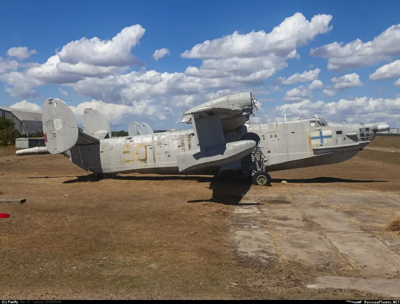 Be-12 of the 10th Naval Aviation Brigade of the Ukrainian Navy, 2023, Yevpatoriia. Photo credits: Evgeny Lebedev