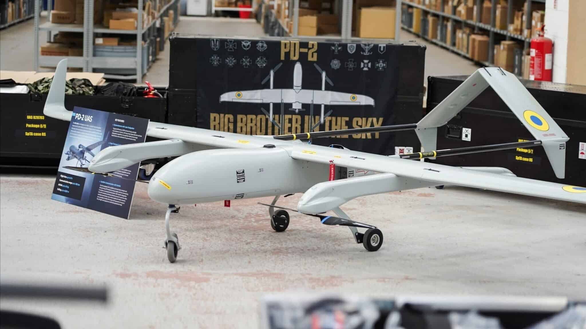 The PD-2 drone from Ukrspecsystems. UK, February 25, 2026. Photo credits: Valeriy Zaluzhny