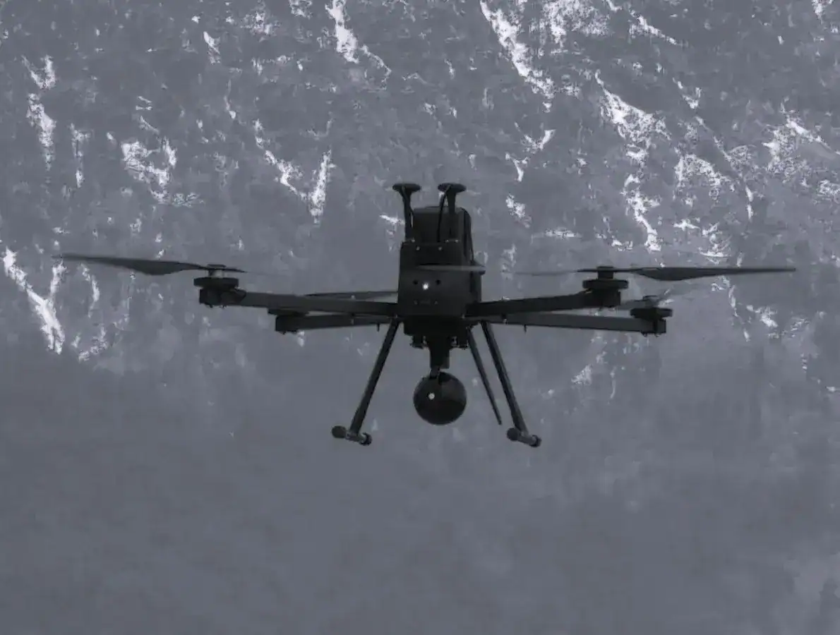 DRISHYA reconnaissance drone manufactured by TUNGA Aerospace Industries. Photo credits TUNGA Aerospace Industries