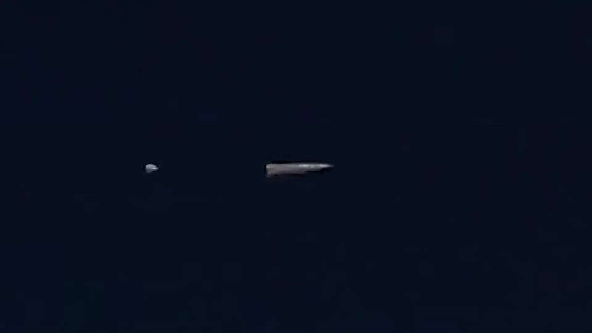 Deployment of the protective cover from the tail section of a Kinzhal missile. Photo from open sources