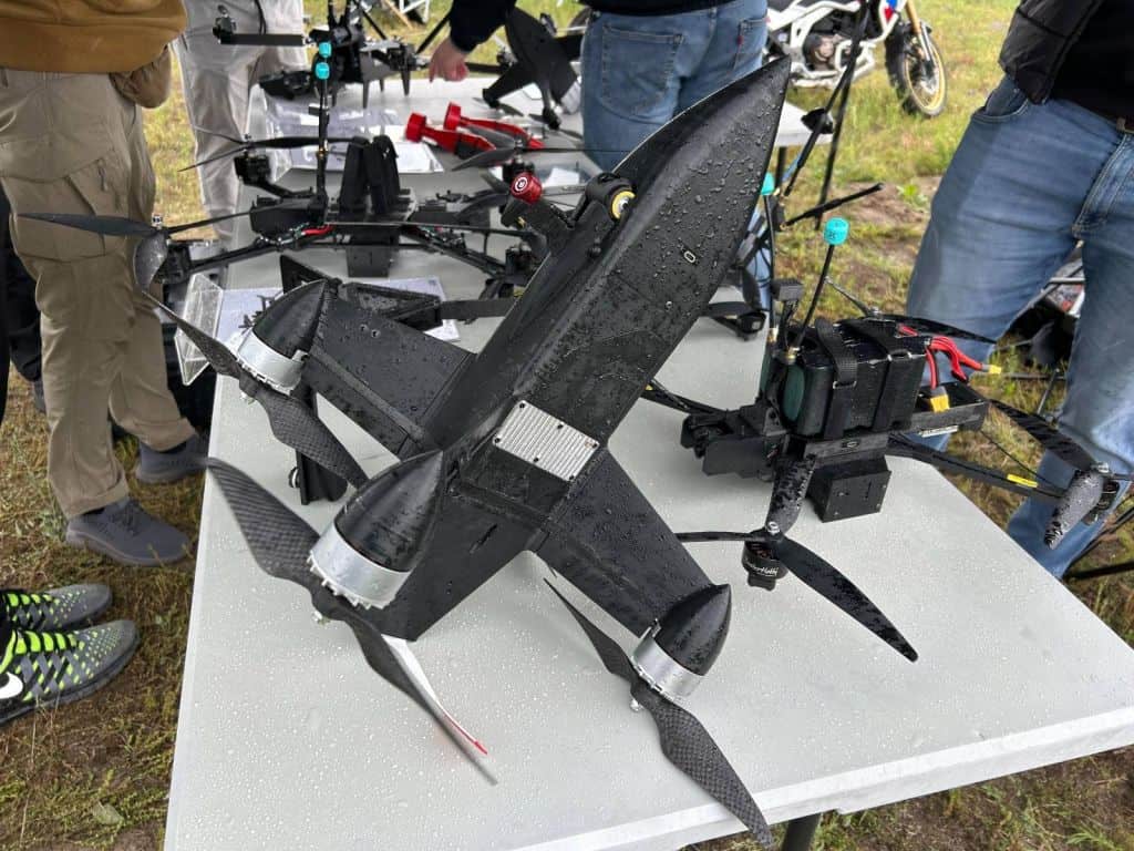 The STRILA interceptor drone. Photo credits: Militarnyi.