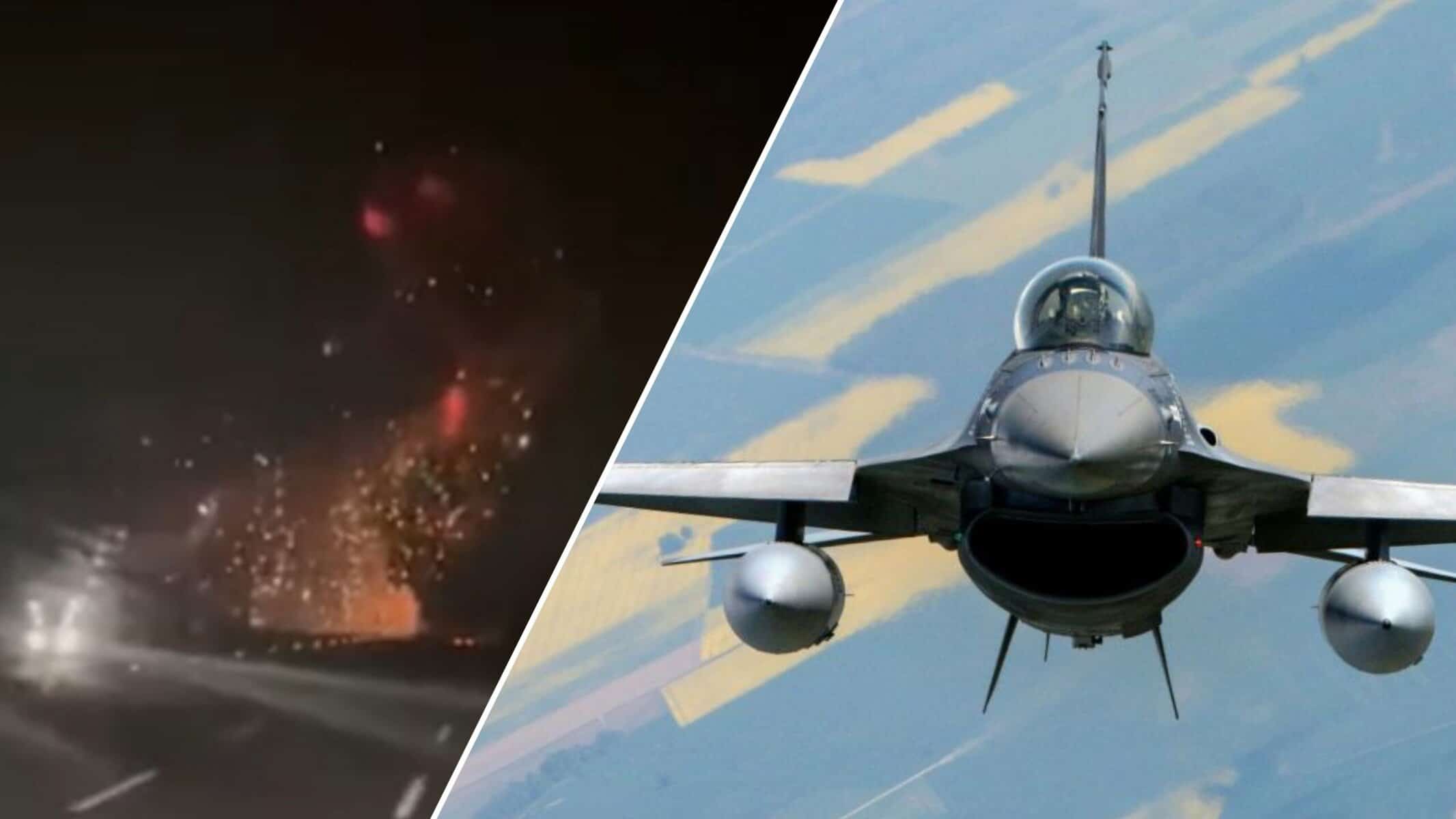 У Туреччині винищувач F-16 впав на дорогу: пілот загинув