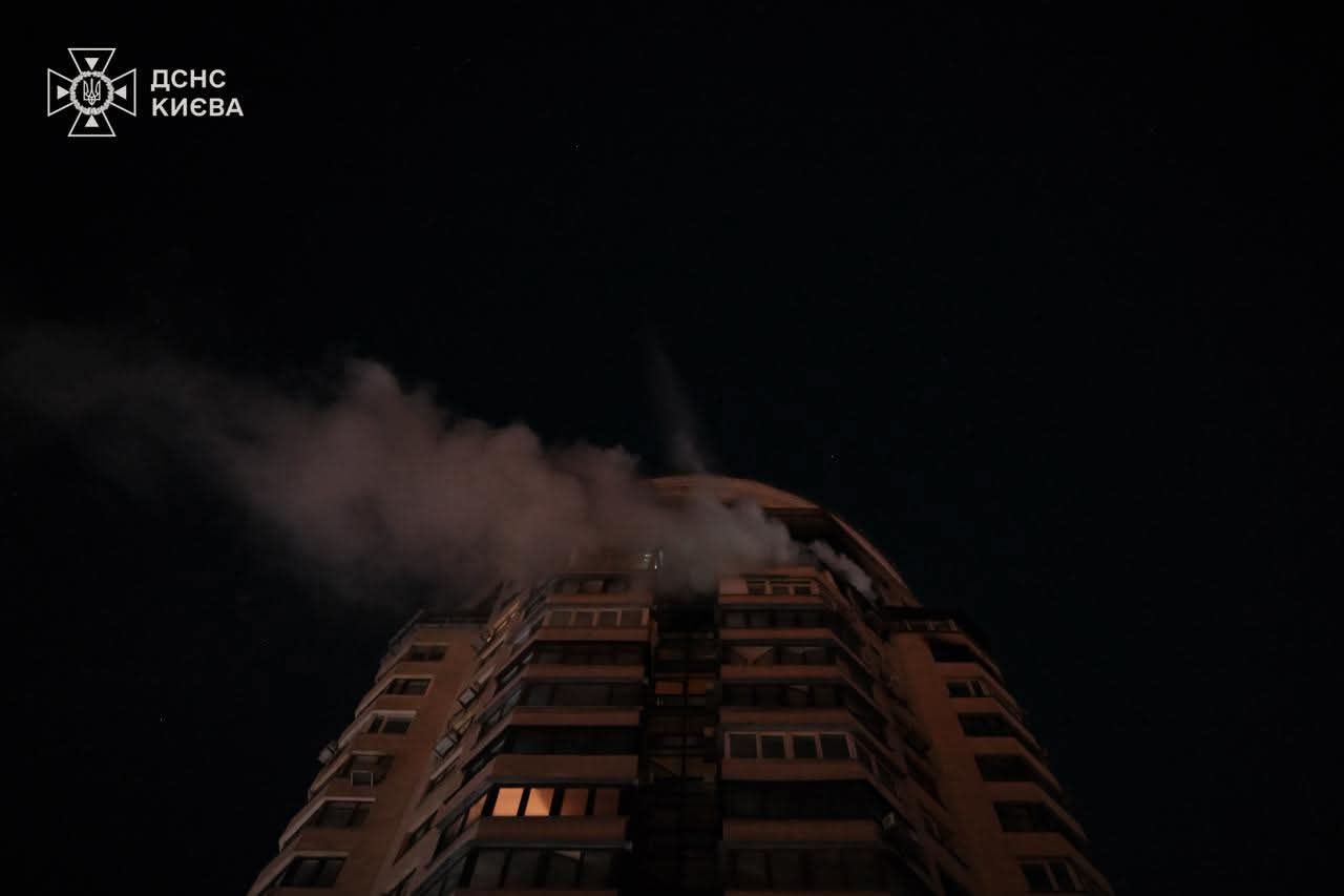 A high-rise building damaged in Kyiv. February 3, 2026. Photo credits: State Emergency Service of Ukraine