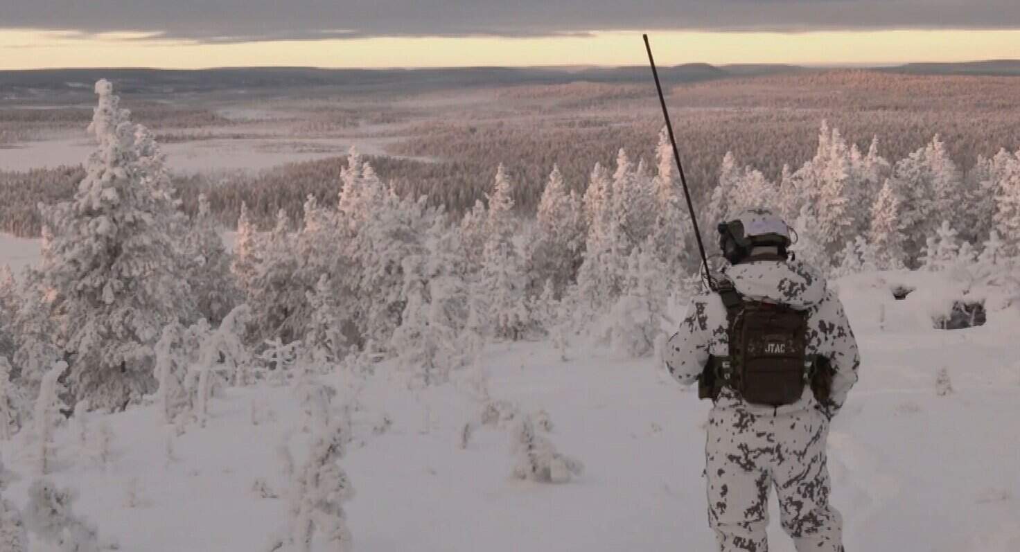 Finnish soldiers during training exercises. Photo credits: Yle