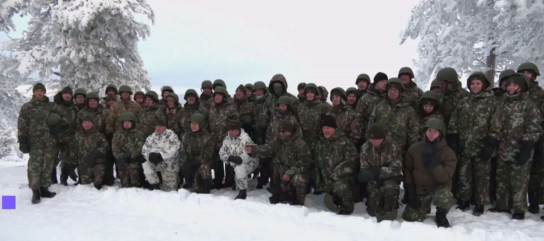 Finnish soldiers during training exercises. Photo credits: Yle