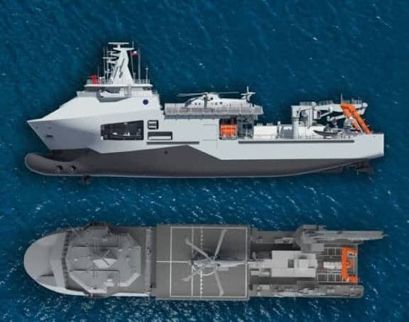 Пошуково-рятувальне судно RATOWNIK. Джерело: @PGZ_pl в Х