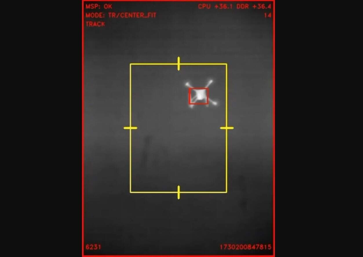 View from the Russian drone interceptor Molot from Nova Labs