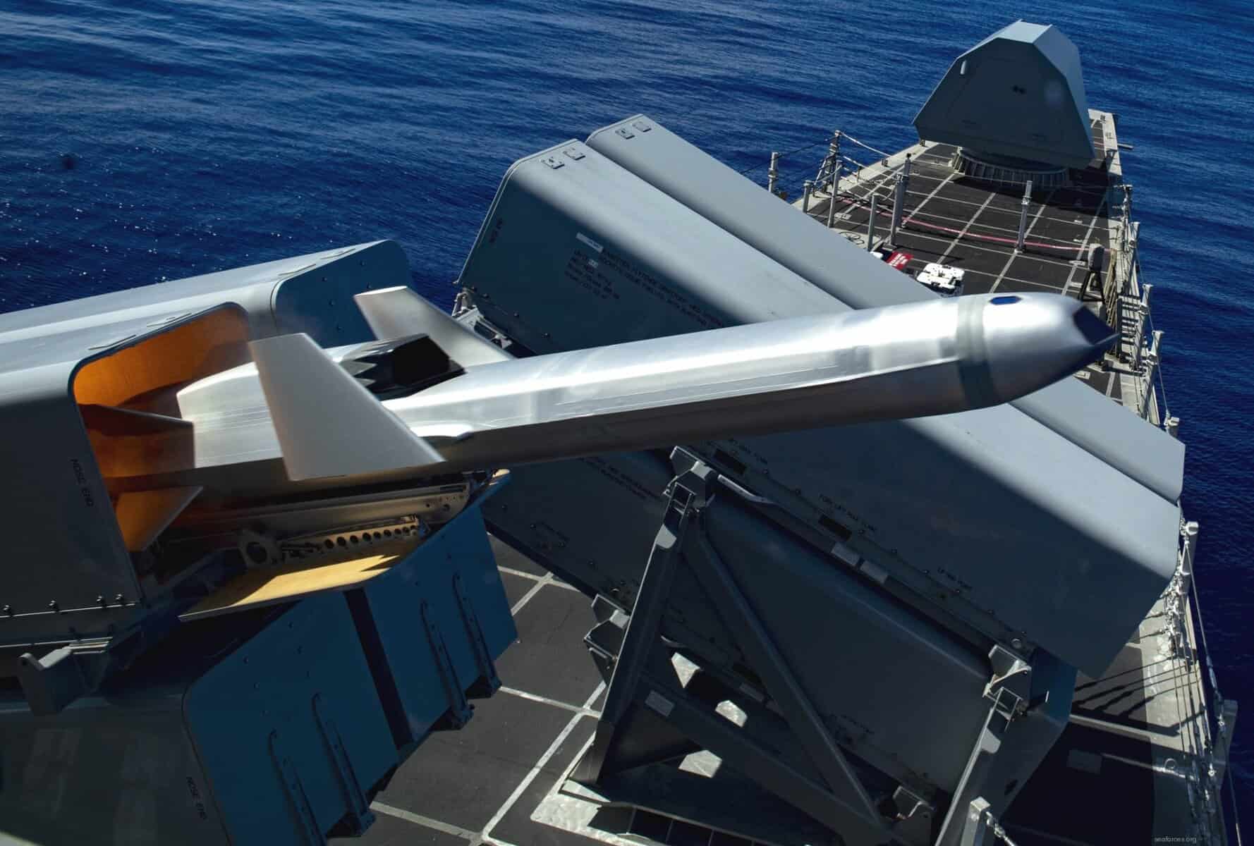 Launch of the NSM anti-ship missile system from LCS Freedom. Photo credits: US Navy