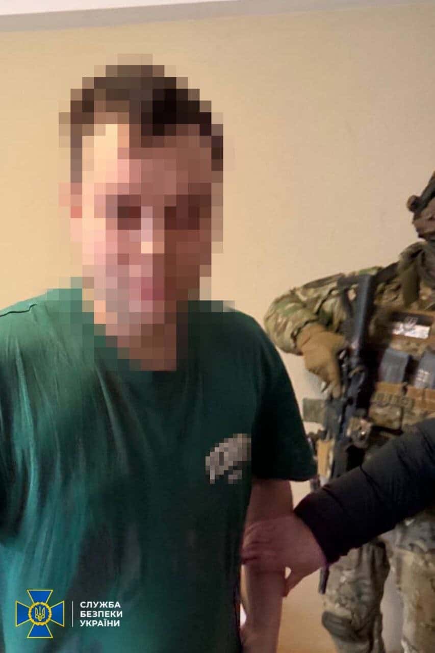 Arrest of one of the suspects connected to the terrorist attack in Kyiv on February 11, 2026. Photo credits: SSU