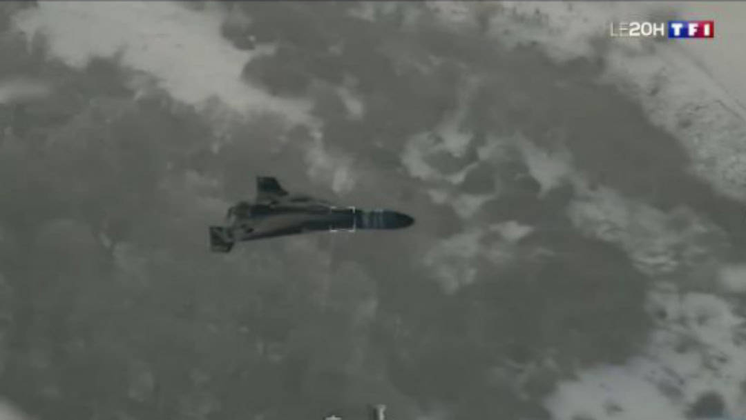 Російський Shahed перед збиттям, січень-лютий 2026. Джерело: TF1.