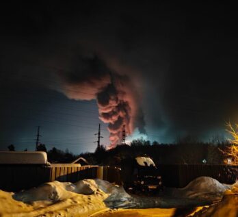 The aftermath of the attack on the Redkino Experimental Plant. Photo credits: Astra