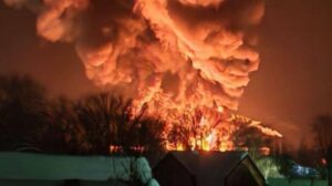 Ukrainian Drones Strike Oil Depot in Pskov Region, Fire Erupts