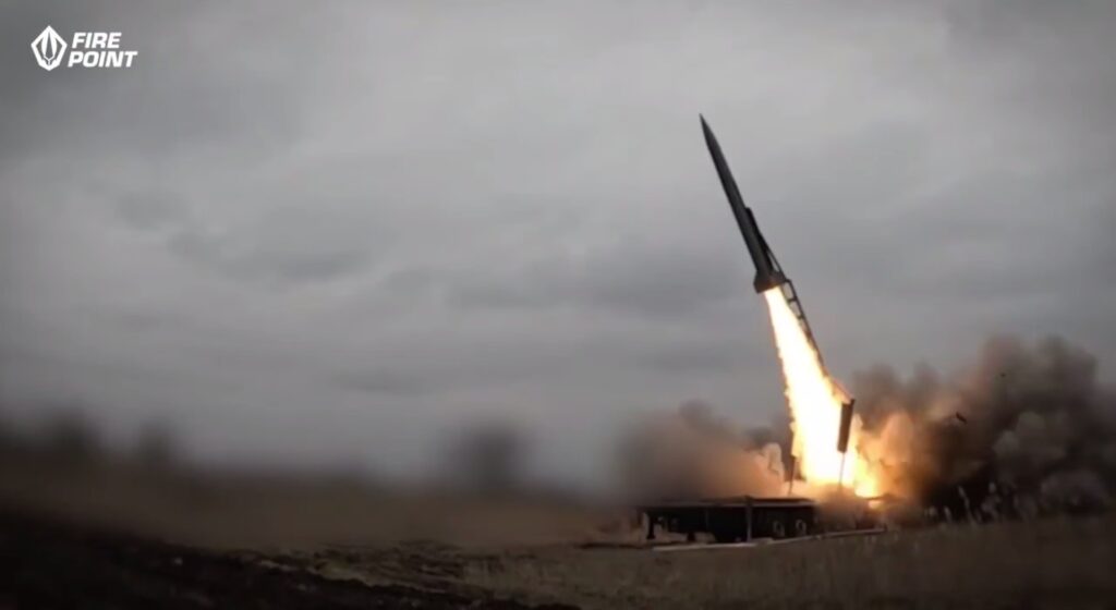 Українська балістична ракета FP-7. Стоп-кадр з відео Fire Point