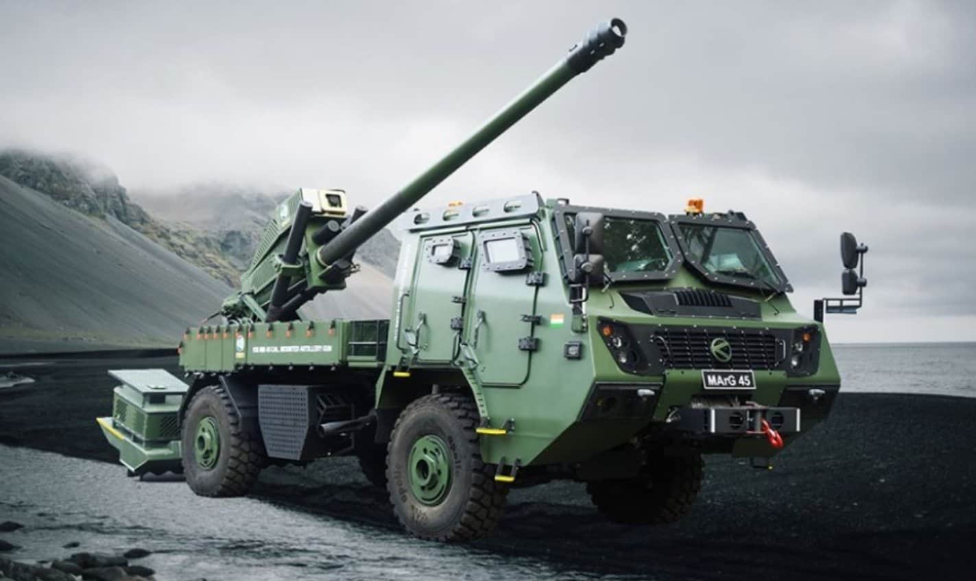 The MArG (Multi-terrain Artillery Gun) artillery system. Photo credits Kalyani Group