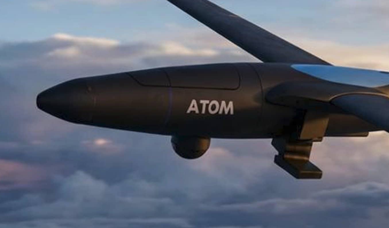 Location of the camera and combat unit compartment in Trypillian's ATOM drone