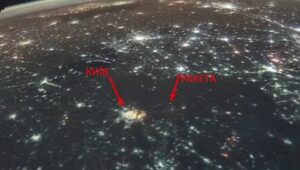 Attack on Kyiv Captured from the International Space Station