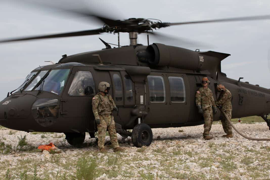 A UH-60M Black Hawk in Fort Cawcassie, Texas, September 4, 2024. Source: Cheryl Madolev