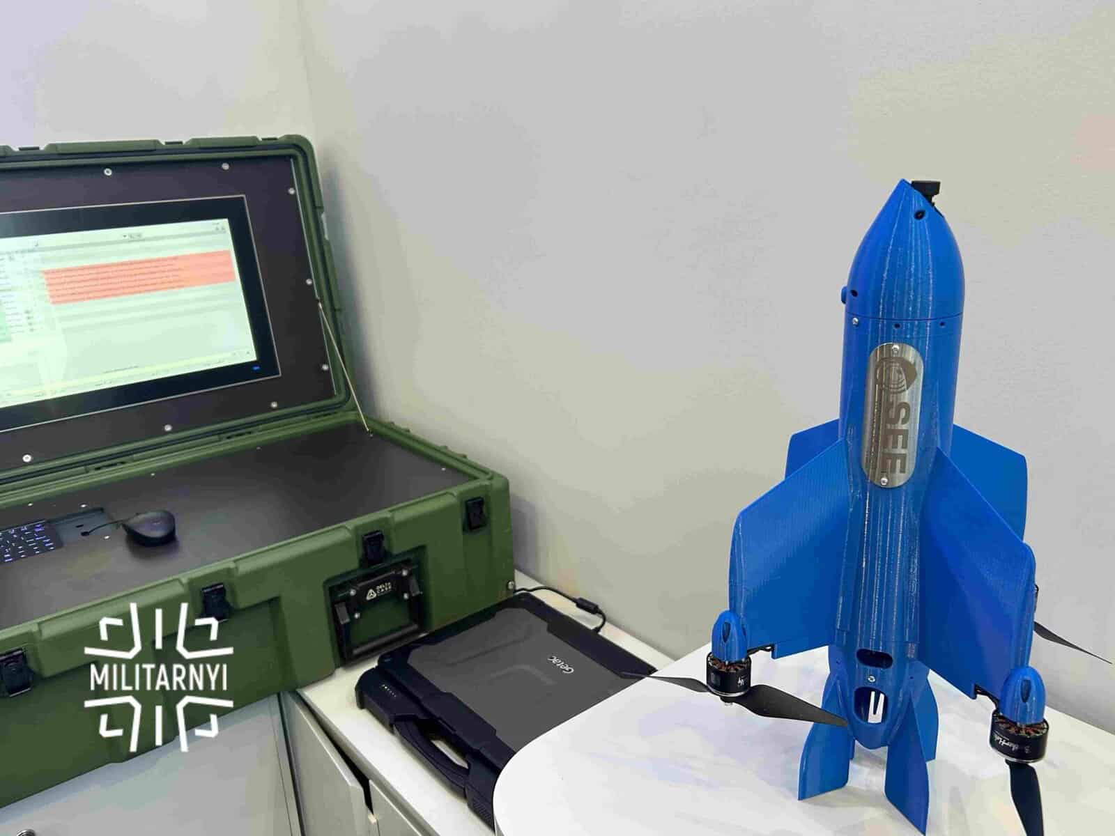 The Ukrainian SEEDIS interception system at a defense exhibition in Riyadh. Photo credits: Militarnyi