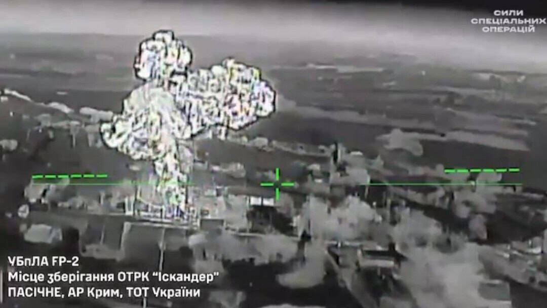 SOF Drones Destroy Iskander Missile Storage Site in Crimea