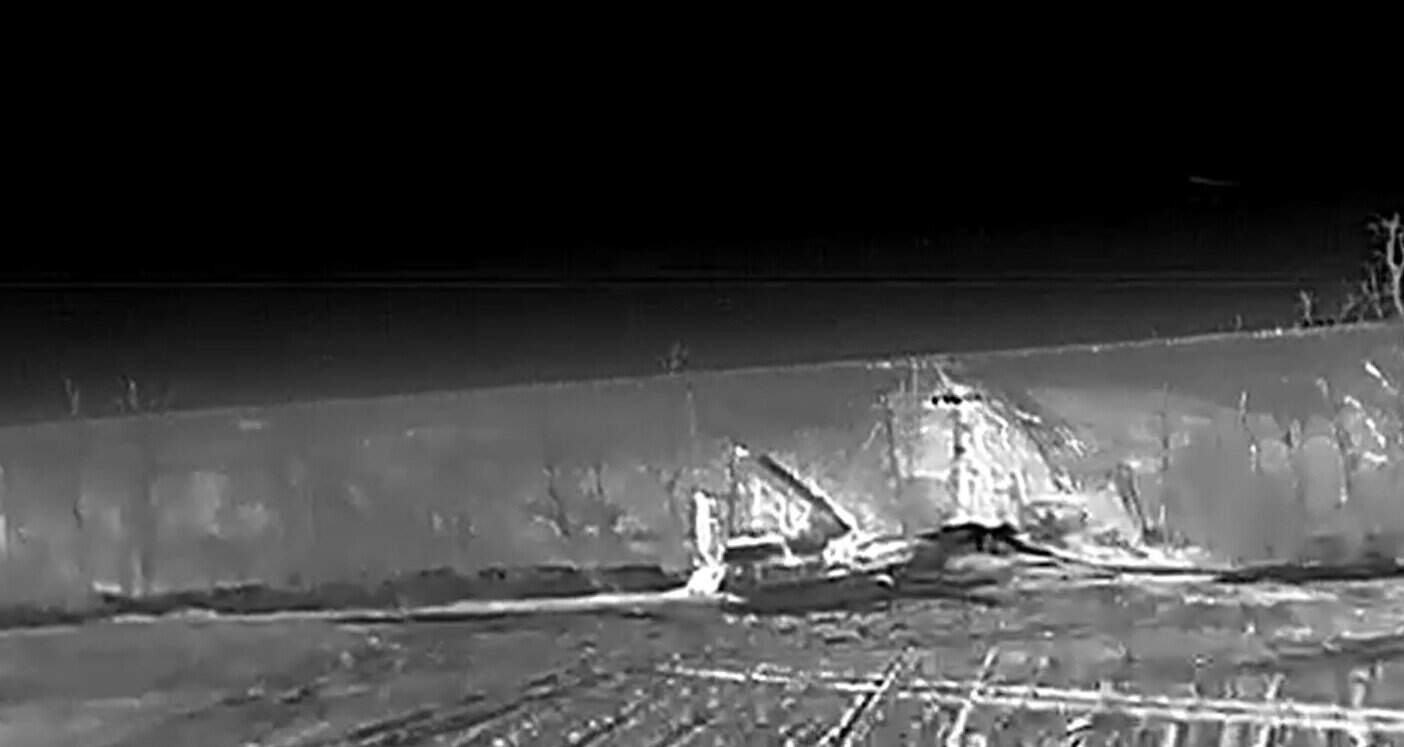 За кілька секунд до ураження ЗРК С-300В. Джерело: СБС ЗСУ