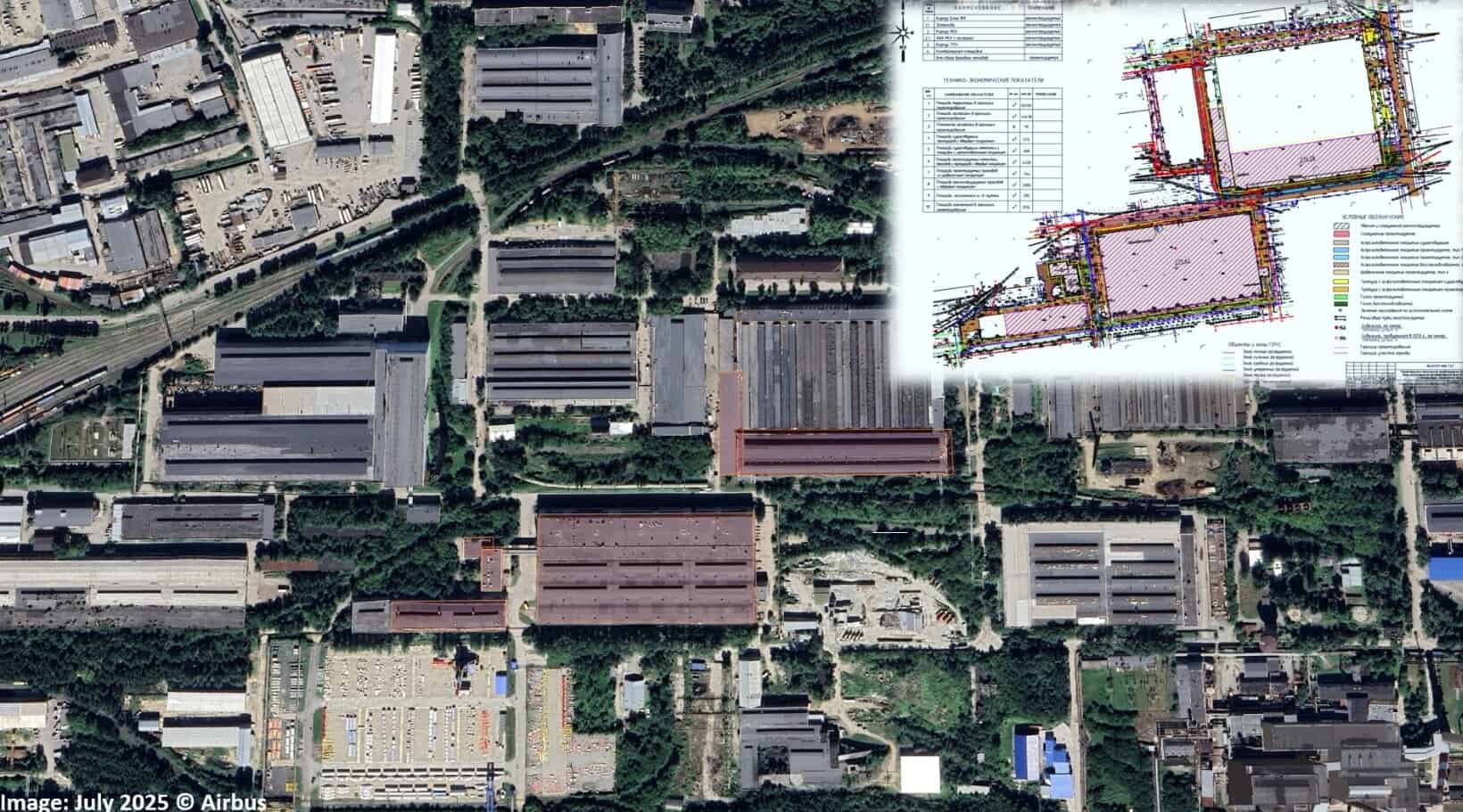 Супутниковий знімок Заводу № 9 за 2025 рік